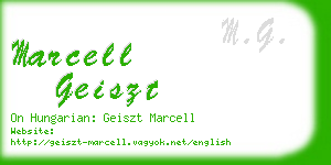 marcell geiszt business card